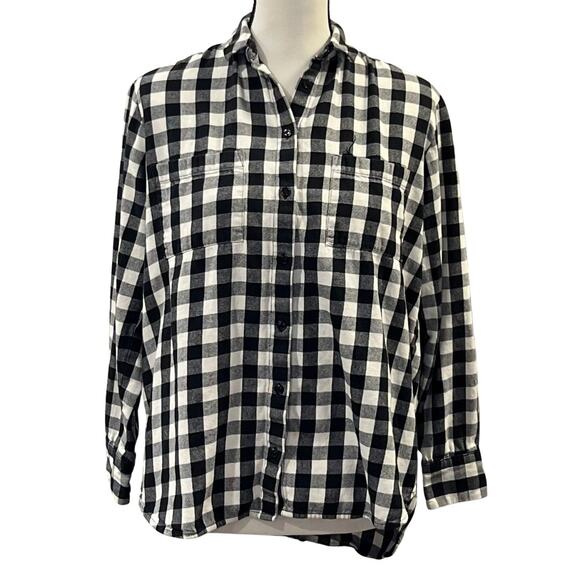 Madewell Women's Checkered Button Down Shirt Size S - Picture 1 of 5